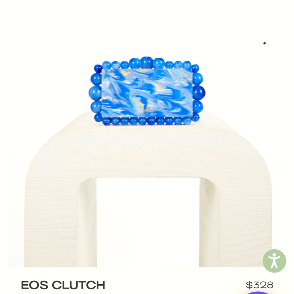 NWT Persian blue Cult Gaia clutch